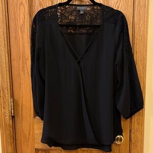 BOLD elements Black Lace Blouse